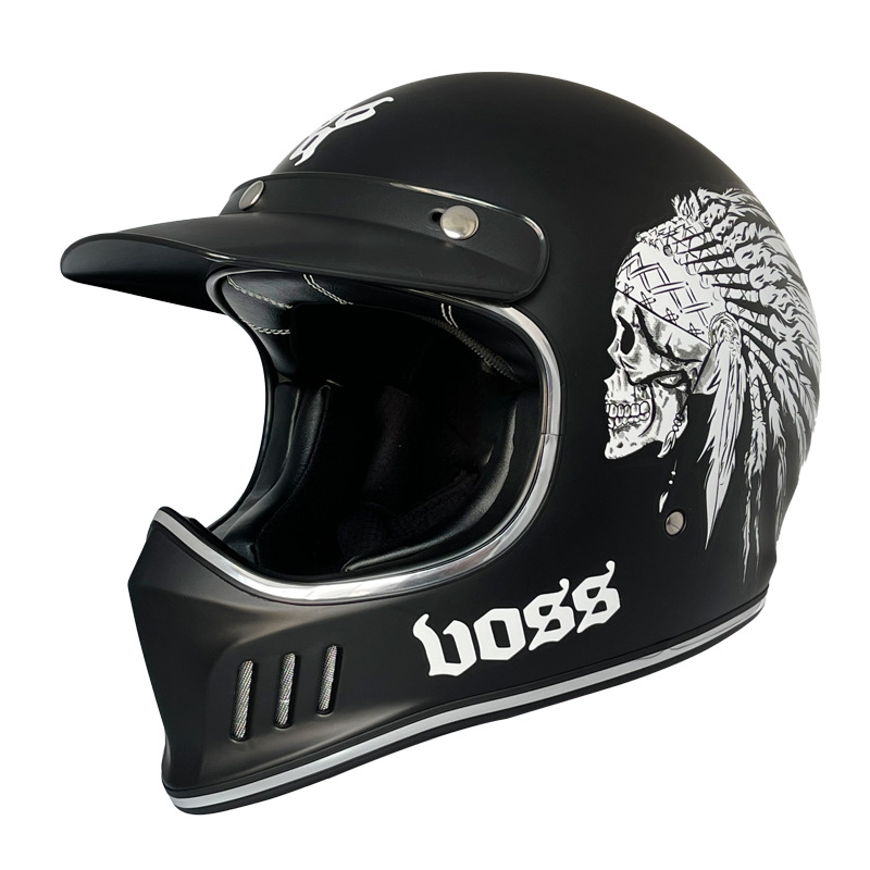 Vossレトロ全ヘルメット四季ハーレー機関車ヘルメット