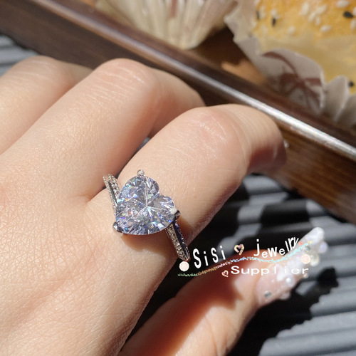 Sisi Girl Princess Dream Wedding Ring Series Ring Plated 18K Cuic Bright Versatile Wedding Dress Niche Design