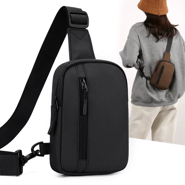 2025 New Men's Instagram Popular Mini Chest Bag Fashionable Shoulder Bag Japanese Casual Crossbody Bag Women's Mobile Phone Bag