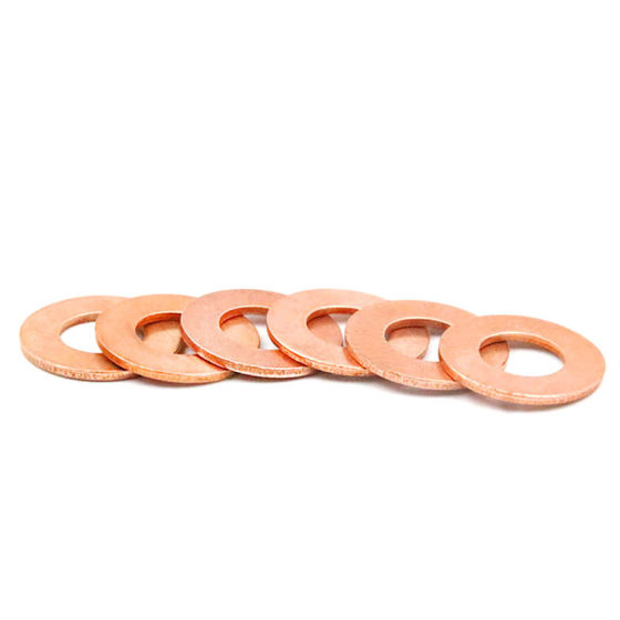 T2 Copper Flat Washer Screw Gasket Copper Flat Gasket Round Meson Huashi M3M4M5M6M8M10M12