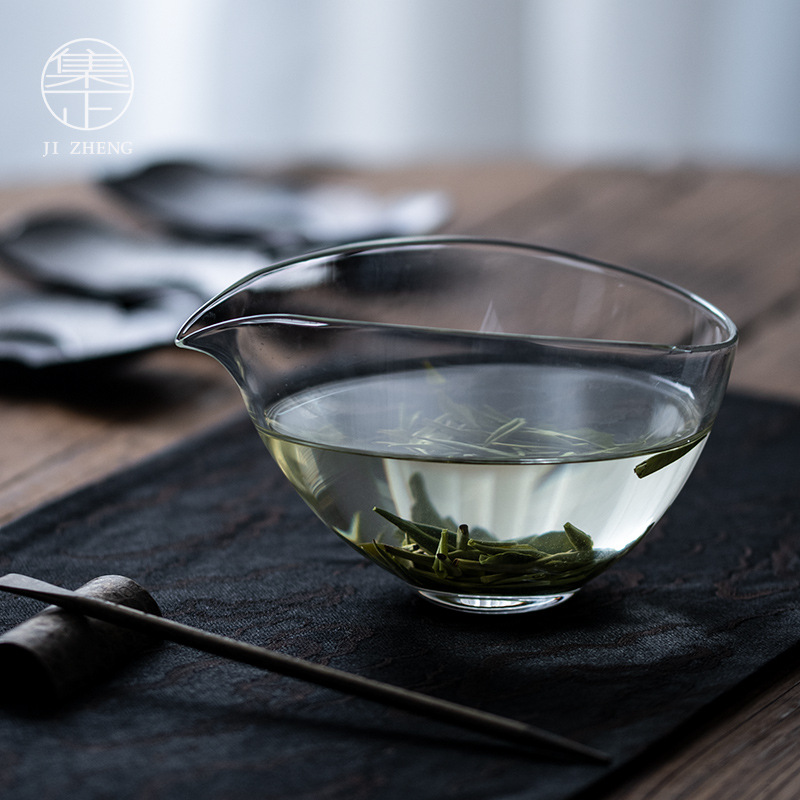 High Borosilicate Heat-resistant Glass Fairness Cup Kung Fu Tea Set Transparent Household Equalizing Cup Simple Creative Tea Sea Tea Divider