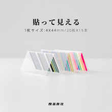 日本Kyowa细款分类索引贴荧光ins可书写半透明手账N次贴标签贴