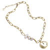 Fashionable chain for key bag , necklace from pearl, internet celebrity, light luxury style