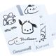 Sanrio Cute Cartoon Hand Account Sticker Children's Hand Account Sticker Waterproof Transparent Metal Sticker Simple Gift Box Decoration