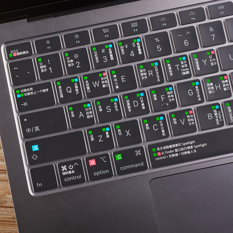Suitable for the New Macbookpro Keyboard Film, Apple Mac Computer 15 Shortcut Keys, Air13 Notebook 14inch to