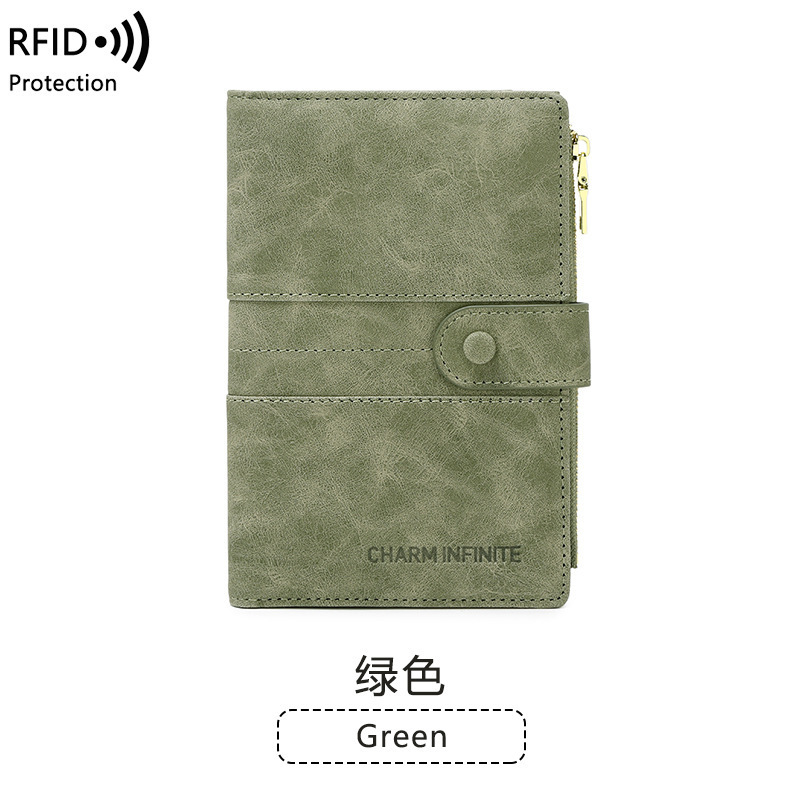 国境を越えた新しい盗難防止 RFID パスポート ホルダー ジッパー バックル パスポート ケース ドキュメント ホルダー 多機能旅行パスポート バッグ|undefined