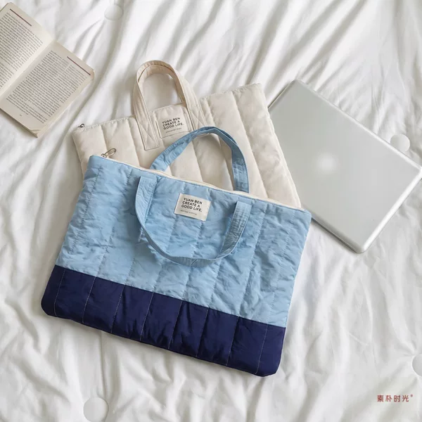 14inch Laptop bag lightweight fabric high aesthetic value handheld tablet bag large capacity iPad tote bag