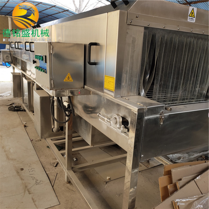 新款快餐托盘清洗消毒生产线厂家 外包装箱消毒机 清洗效果好