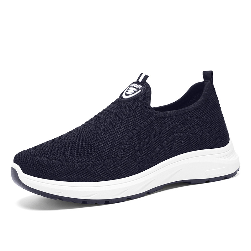 Zapatos de Mujer para Dropshipping Transfronterizo, Zapatos Casuales de Otoño, Zapatos de Mujer de Talla Grande, Zapatos Casuales Transpirables de Tejido Elástico, Zapatos de Suela Suave con Boca Poco Profunda