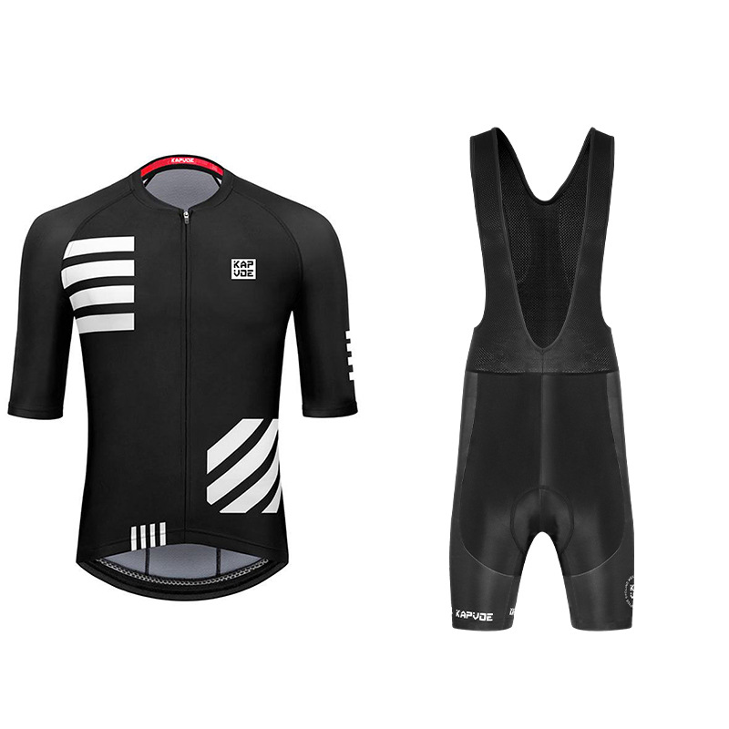Ropa de ciclismo de manga media Monos exclusivos transfronterizos Traje de verano Bicicleta de carretera Bicicleta Transpirable Top de hombre