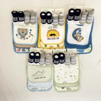 Baby нагрудник полотенце носки 5 комплектов подарочной одежды для новорожденных NewBorn Baby gift sets