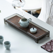 亚克力干泡盘 禅意中式简约小茶台一壶两杯茶托盘小茶席