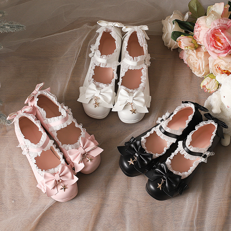 25 primavera zapatos de talón medio grueso zapatos de mujer 40 - 48 zapatos de mujer arco color de pie juegan transfronterizos