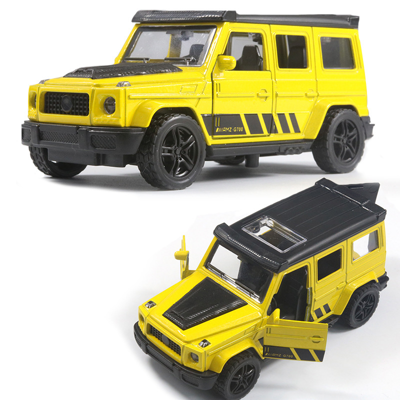 (Modelo de coche de aleación) 1/36, SUV todoterreno, juguete metálico para niños con puertas que se abren, coche pequeño, adorno para máquina de garras
