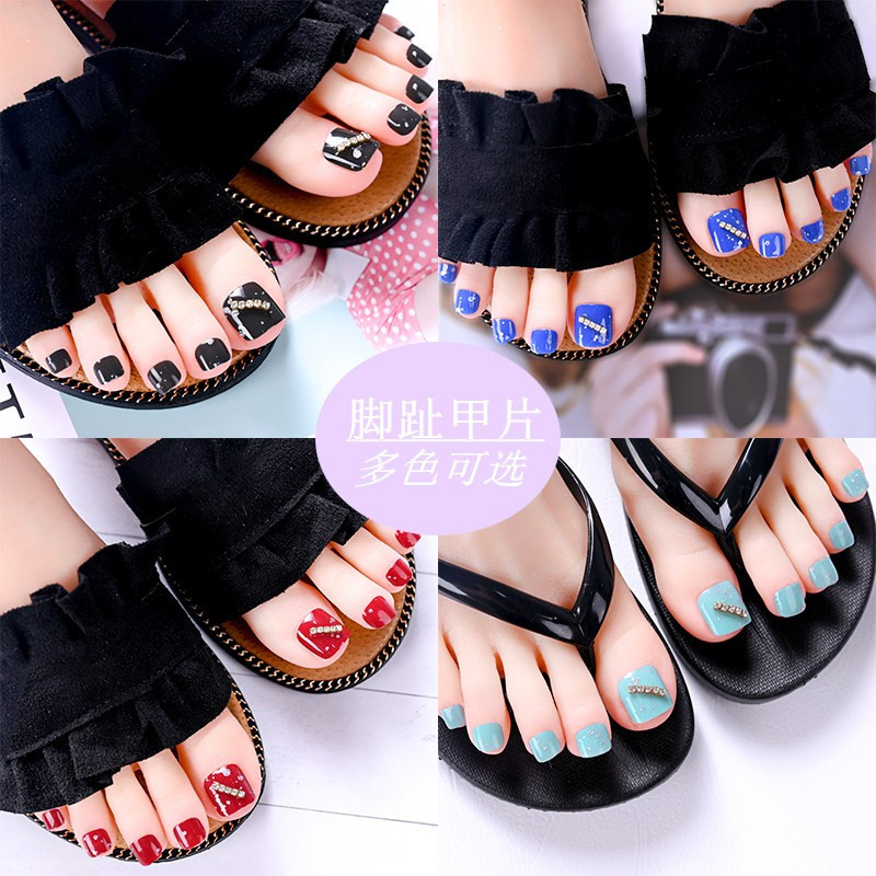 Wearable Fake Nail Patches, Finished Diamond Glitter Nail Art and Toe Patches, Wearable Nails Manufacturer Wholesale