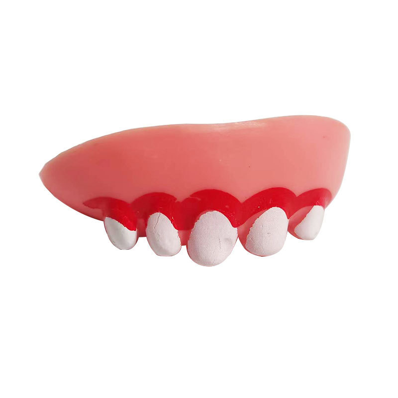 Levantando dentaduras postizas para perros Dientes de Halloween Divertidos y divertidos Divertidos y engañosos Dientes de fábrica de Corgi Dientes de perro Dientes de conejo