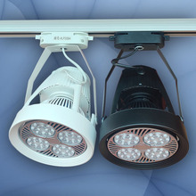 澳浦迴龙LED轨道灯E27螺口P30四爪射灯35W45服装店干货商超导轨灯