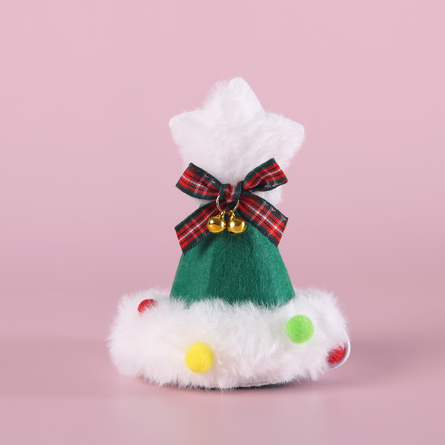 Bufandas de lana de mascotas campana del árbol de Santa Claus bola de colores calentamiento cuello pentagramas sombrero arco set