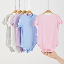 包屁衣婴儿夏季爆款短袖宝宝A类三角哈衣爬服新生儿夏季连体衣