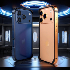 个性超薄边框适用iPhone17Pro max手机壳17Pro硅胶金属保护套简约
