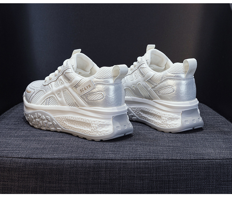 Giày sneaker nữ đế dày tăng chiều cao phong cách cổ điển mùa hè 2026 — M2875 màu be, M2875 Màu tím, M2875 màu vàng chi tiết 29