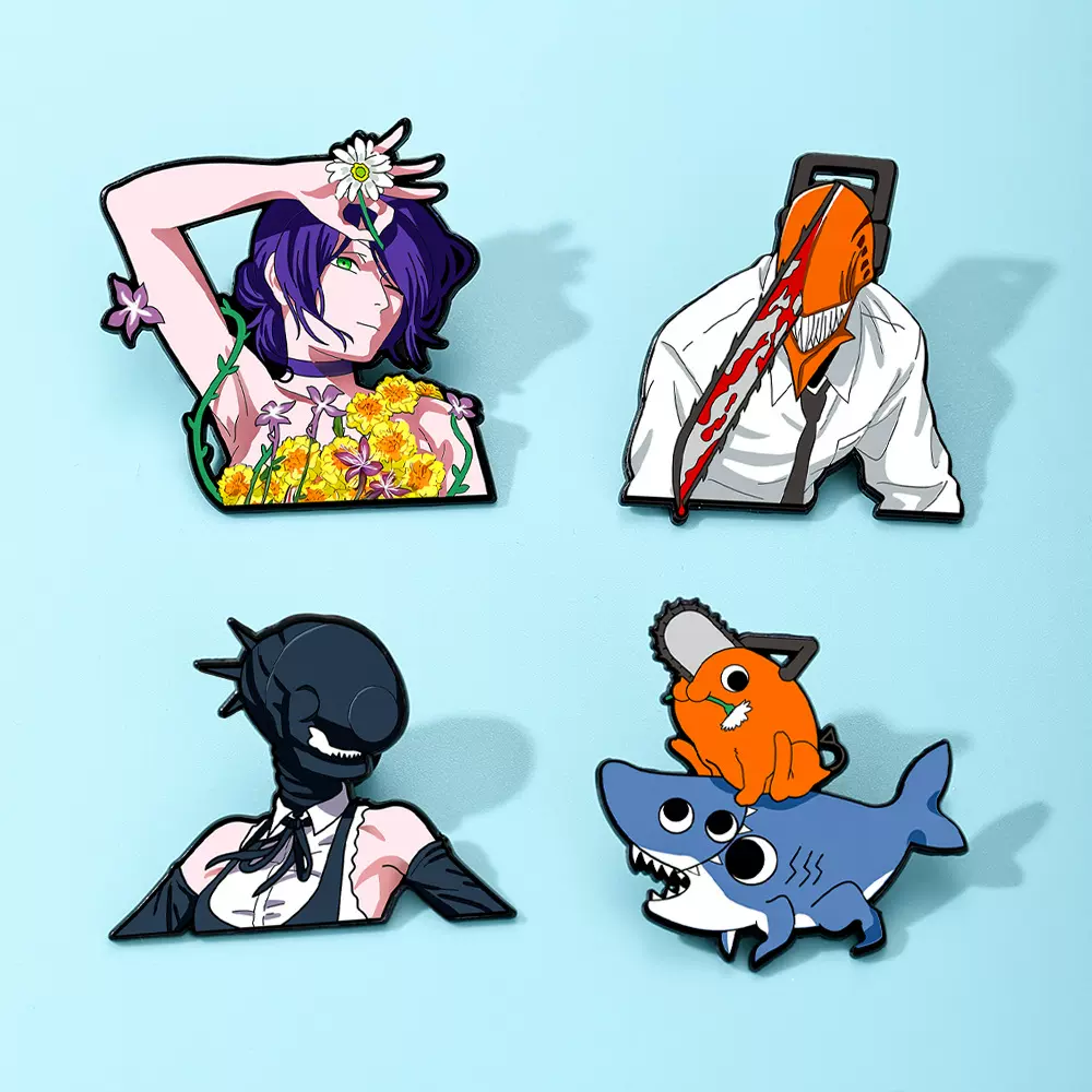 电锯人动漫周边胸针合金卡通角色玛奇玛电次波奇塔包包装饰品徽章