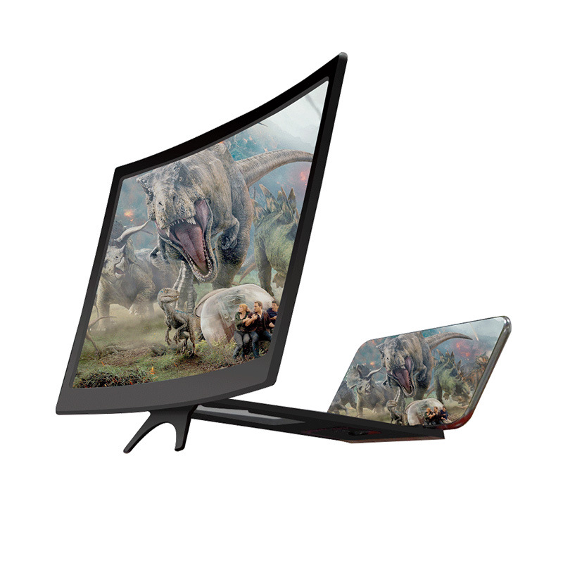 12 pulgadas 14 pulgadas L6 pantalla curva amplificador de pantalla de teléfono móvil video HD lupa soporte de escritorio creativo transfronterizo