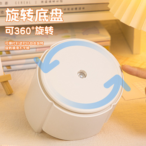 T large capacity rotating pen holder storage box cute student gift stationery pen barrel office desk decoration diy pen holder