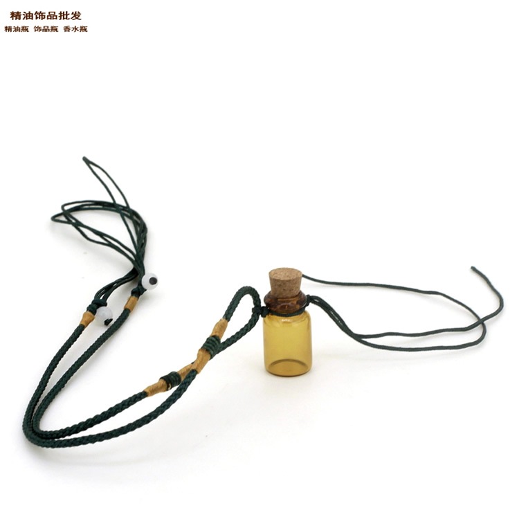 精油饰品网1ml茶色瓶绿色牛津绳项链1.jpg