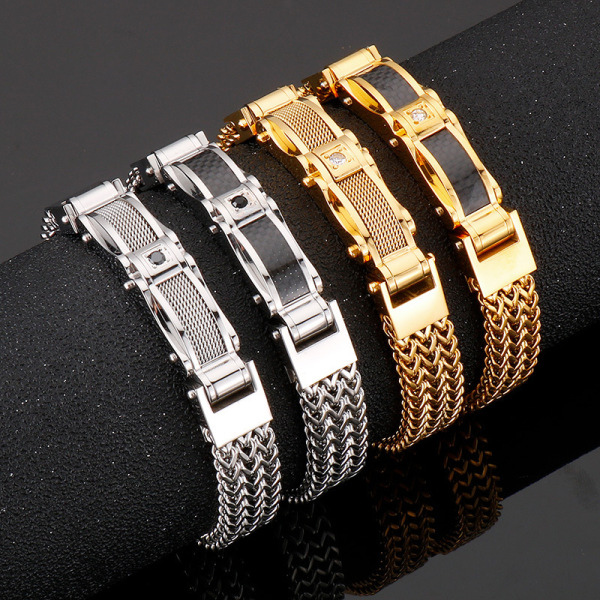 fashionable creative golden bracelet stainless steel