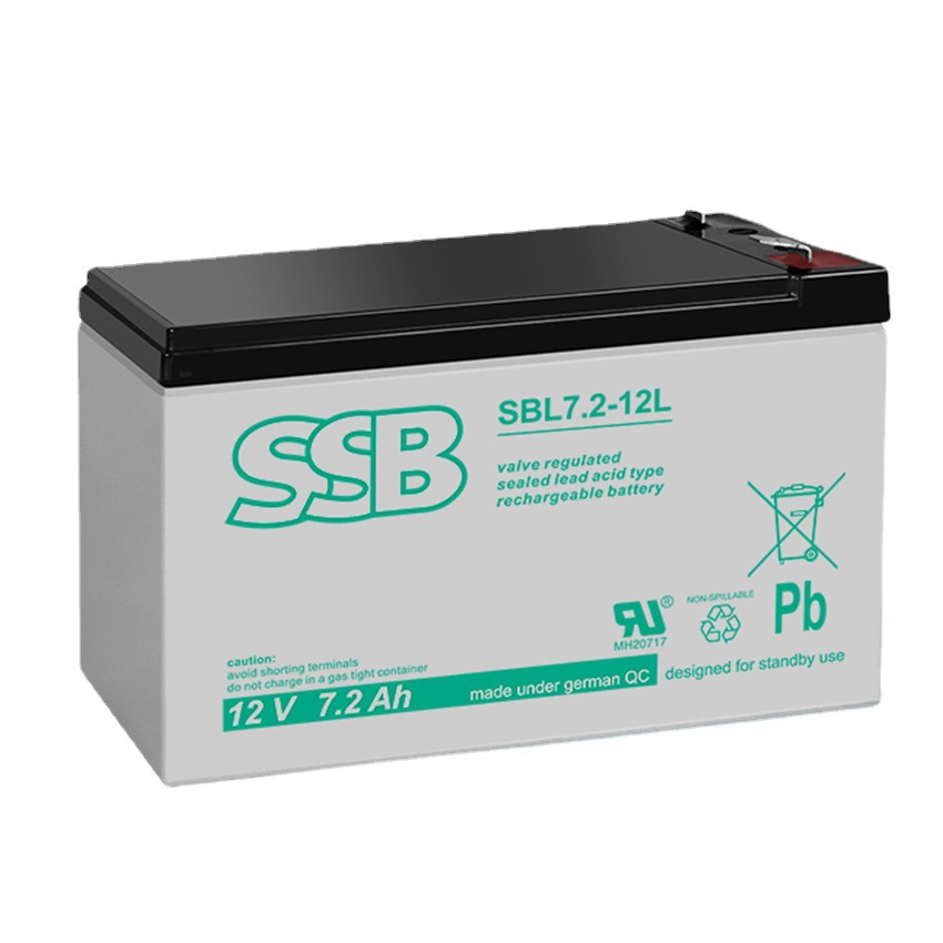 德国SSB蓄电池 SBL7.2-12L 12V7.2AH适用于发电系统 UPS 精密仪器