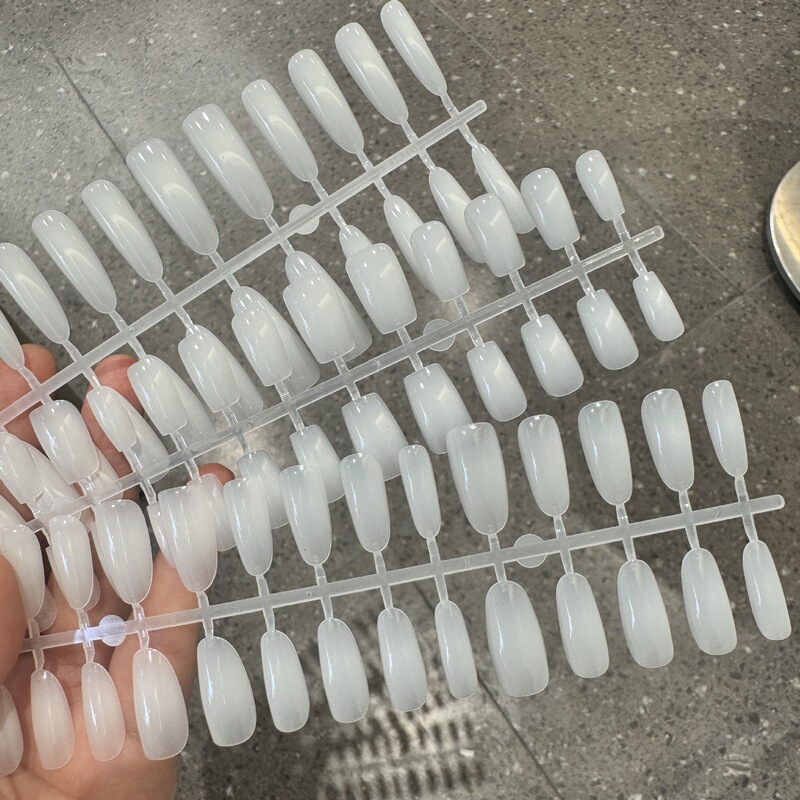 Ice-Clear, White-Toned, High-End, Cool Style Nail Art That Enhances Whiteness, Pre-Made Nail Tips, Extension Nails, Wearable Nail Tips M05 Ice-Clear, White-Toned, High-End, Cool Style Nail Art That Enhances Whiteness, Pre-Made Nail Tips, Extension Nails, Wearable Nail Tips M05
