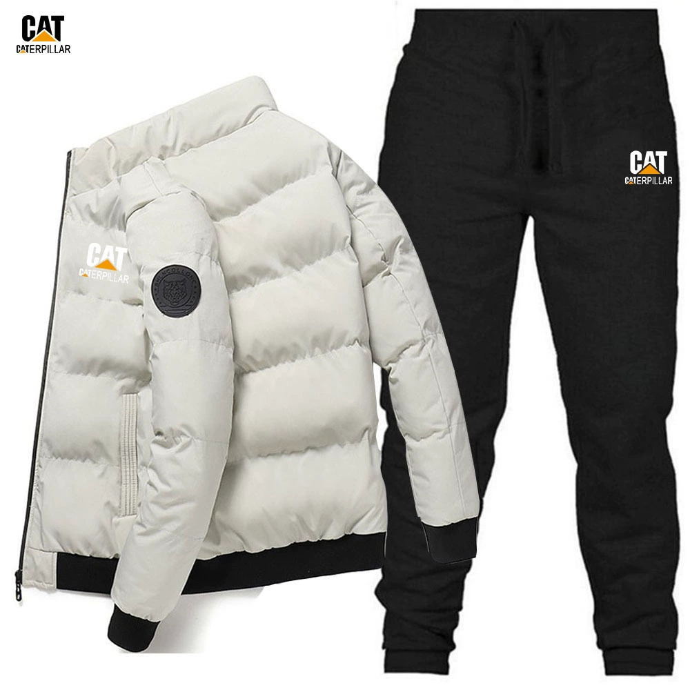 Winter set, warm down jacket with zipper