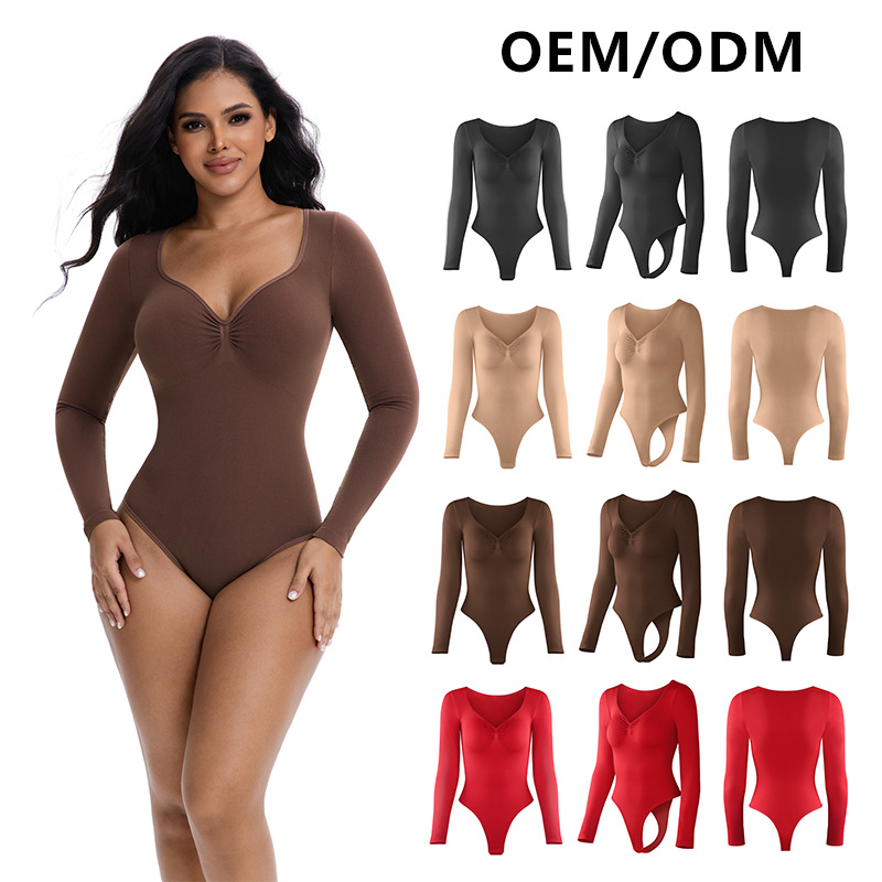 Best-selling cross-border Amazon product: 2026 autumn new seamless diamond collar waist-cinching buttoned shapewear dress