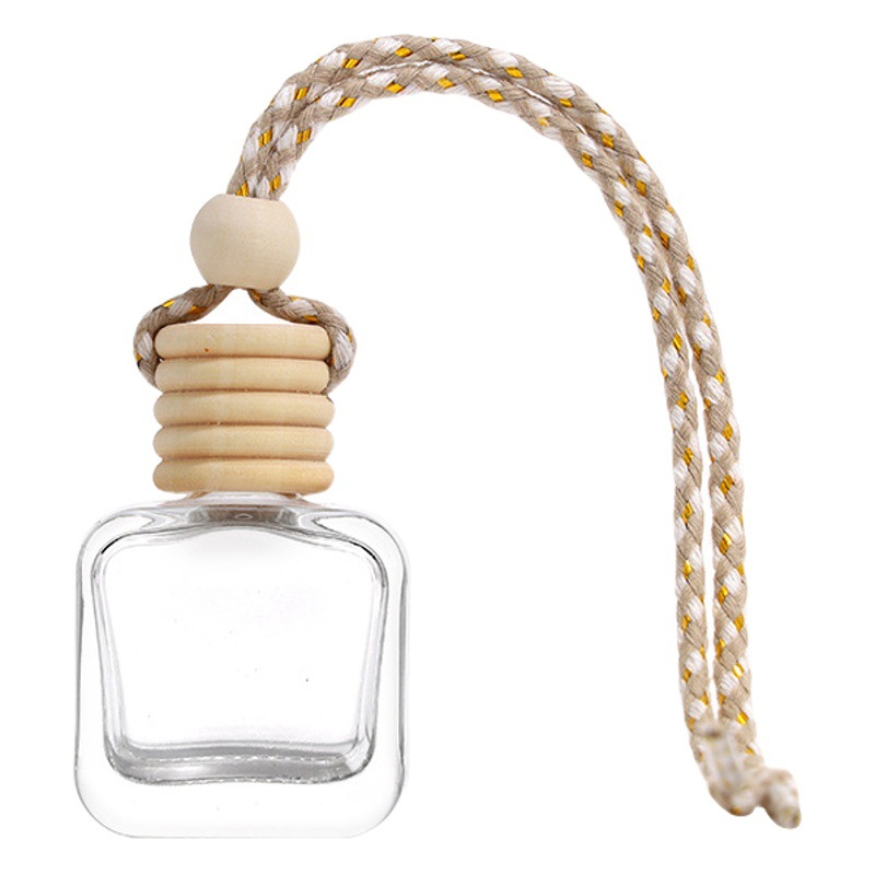 Cordón del coche botella de perfume botella de aromaterapia del coche mini aire acondicionado salida de aire volátil sub-embalaje aceite esencial auto-instalado botella vacía