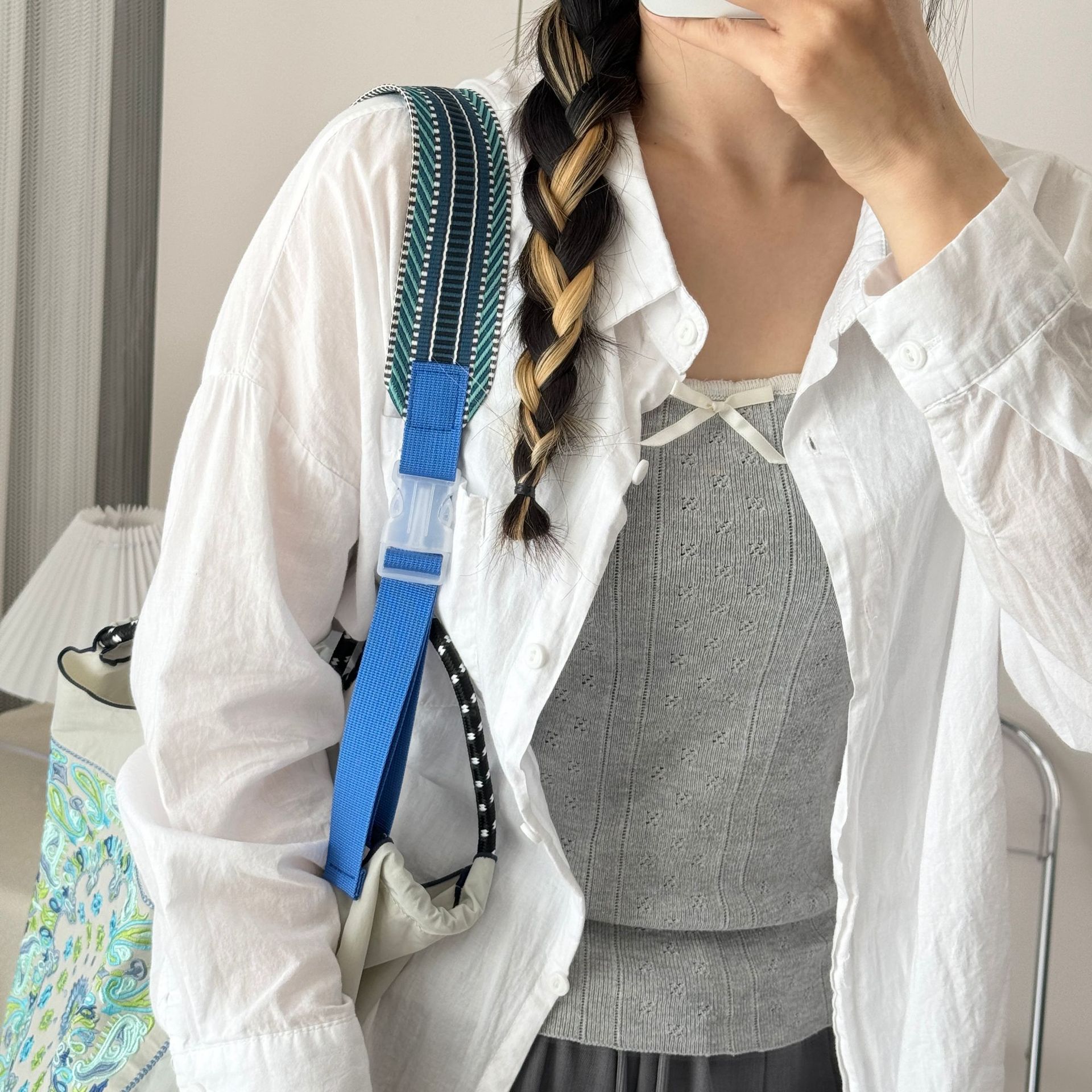 Cordón de nylon bolso correa de hombro bolso de mujer correa de extensión accesorios correa de bolso de mujer correa ajustable