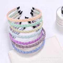 Korean Bead Braid Headband with Fine Pearls Wide Headband, Fashionable New Stylish Hair Accessory Headwear Batch