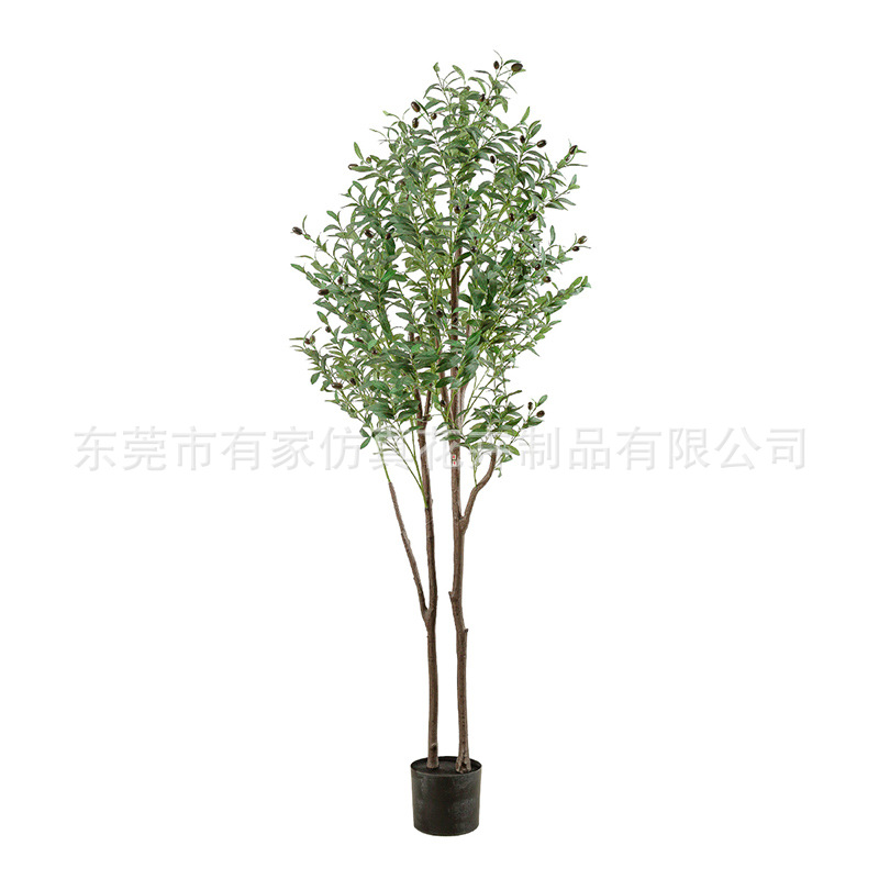 Simulación de plantas verdes, olivos desmontables transfronterizos, muebles para el hogar nórdicos, adornos falsos en macetas, decoración de ventanas de celebridades de Internet, árboles artificiales