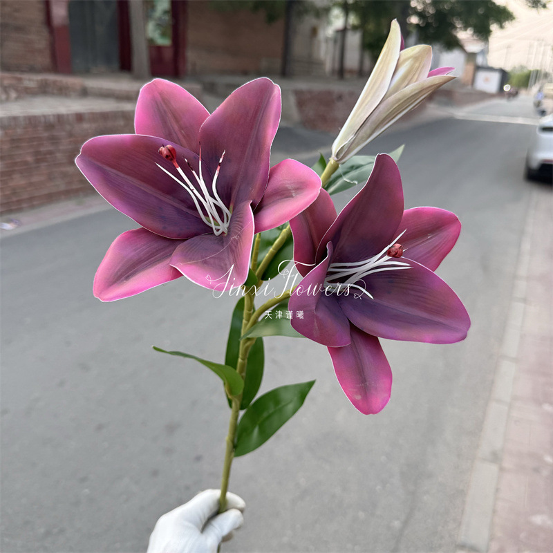 Flor artificial púrpura Hortensia gran golondrina voladora falsa flor vestido de novia boda flor fila Hotel Casa decoración de la ventana flor