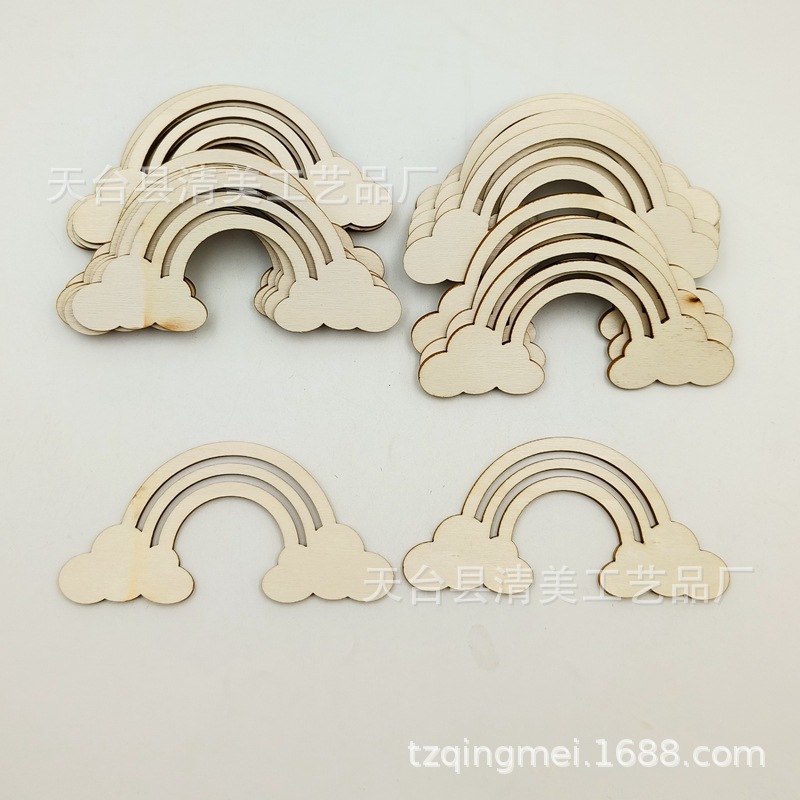 10*5cm registro Arco Iris colgante de madera arco iris de madera con cuerda colgando fiesta suministros decoración 20 unidades un paquete