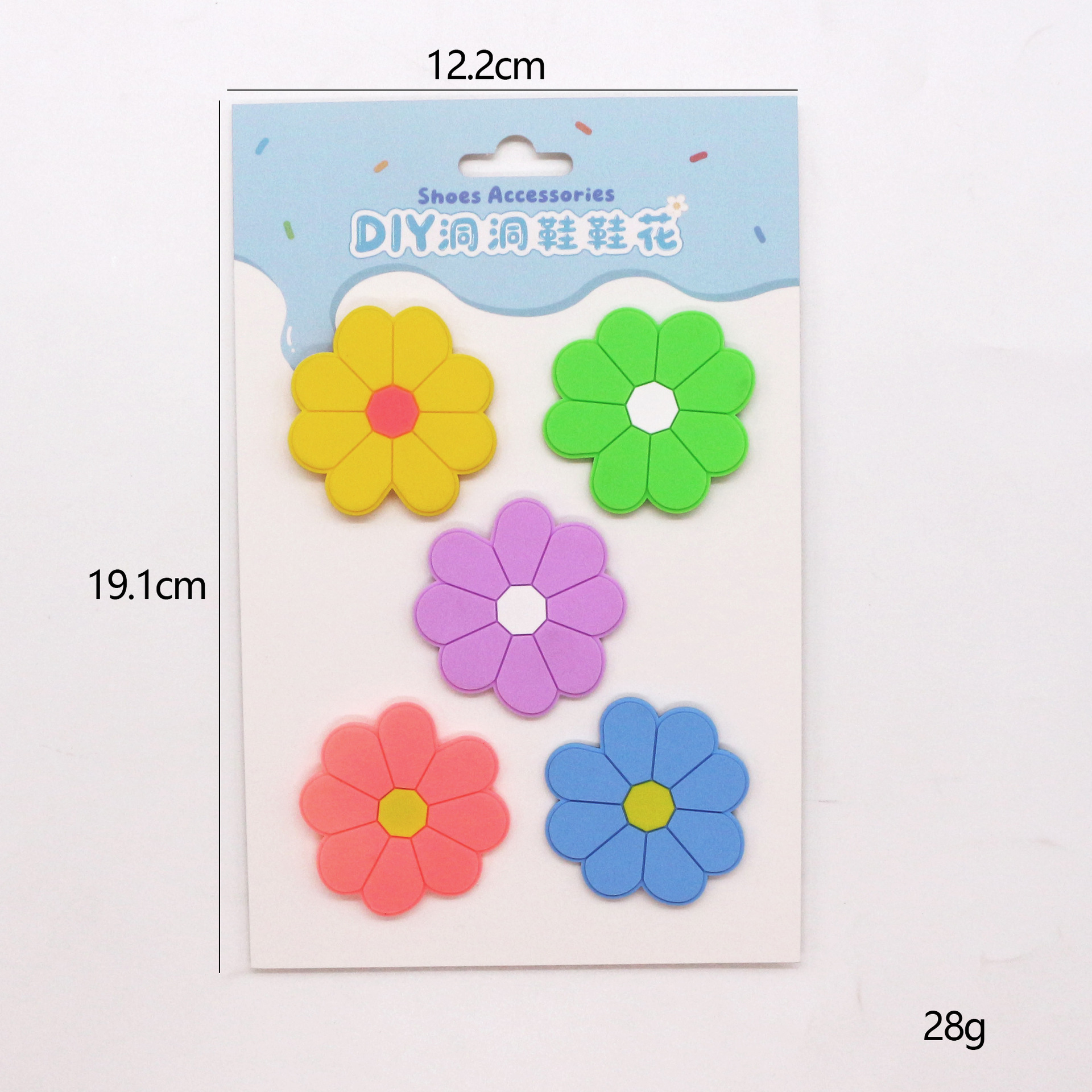 Spot dibujos animados crisantemo hebilla de zapato de pvc goma suave flor personalidad agujero de la decoración del zapato DIY a juego hebilla de zapato ventas directas de fábrica
