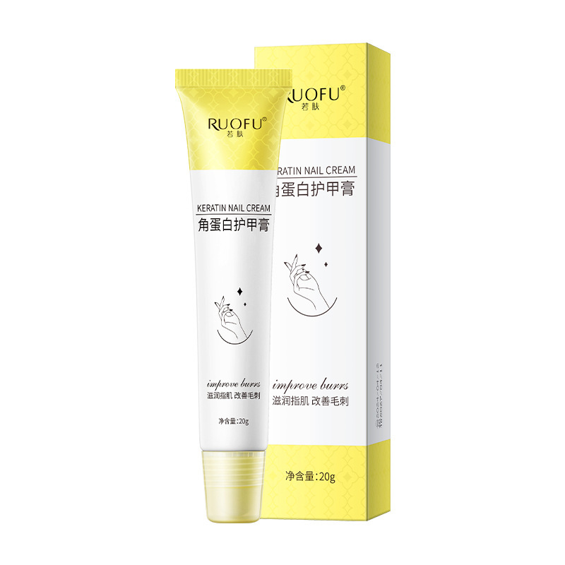 RUOFU Ru Skin Keratin Ugh Cream para aliviar las púas secas, cuidado de las uñas delgadas, crema de uñas de protección de uñas en stock, fabricante