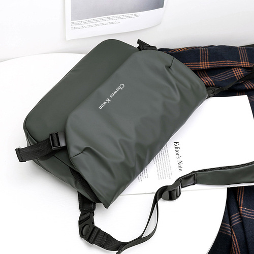 New men's unisex riding crossbody bag, trendy streetwear messenger bag, casual work-style small shoulder bag, backpack