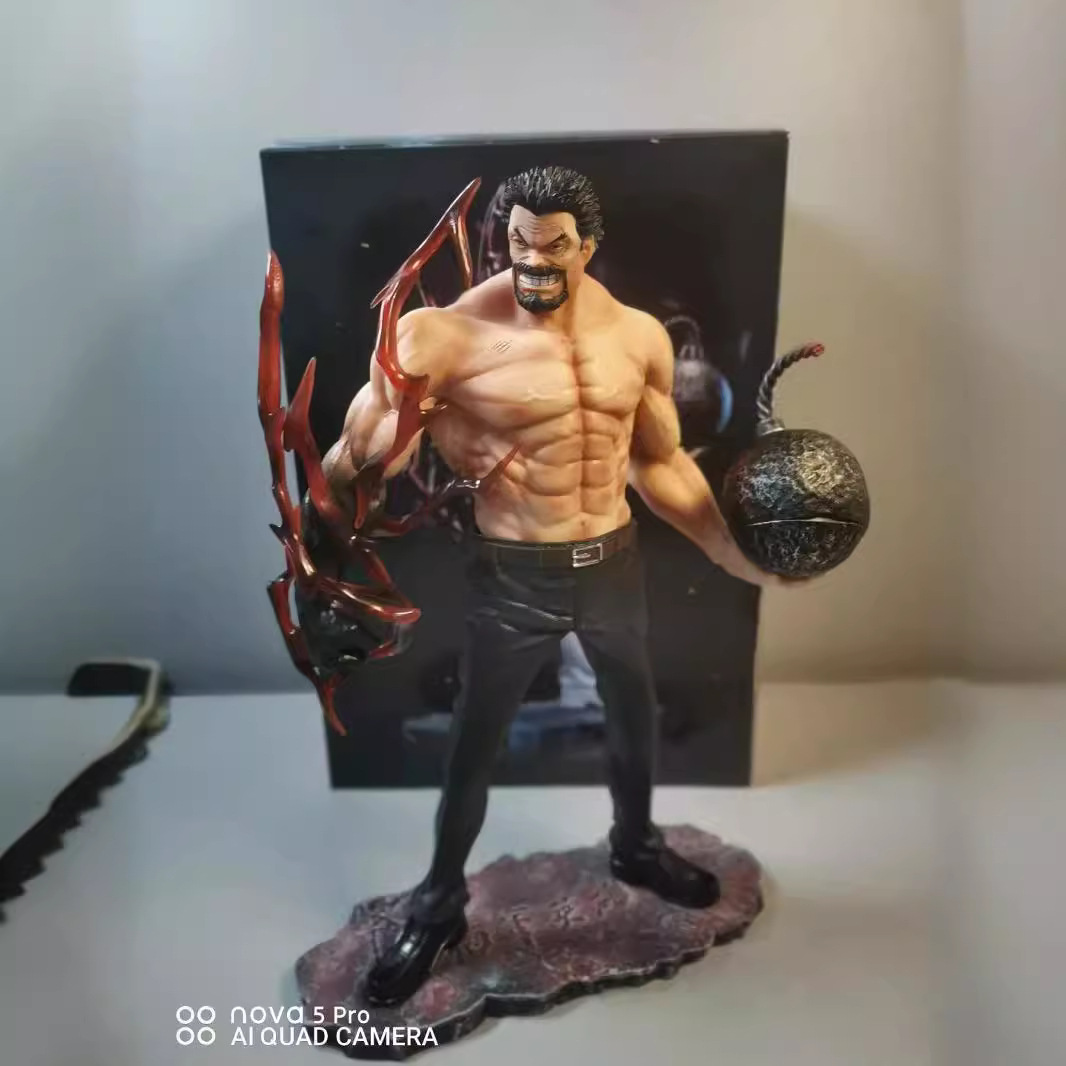 원피스 킹 GK 영웅 BA TIE IRON FIST KARP 서 자세 손으로 만든 모델 장식 동상 선물