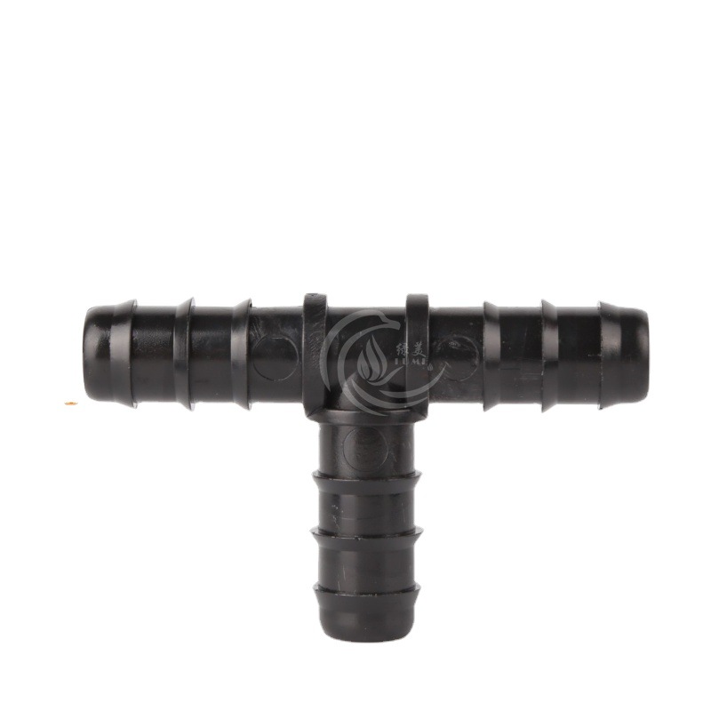 Nuevo material 16 PE tubo púbido conector de tubería de riego por goteo de micro-spray invernadero conector de tubería PE conector de conector image 6