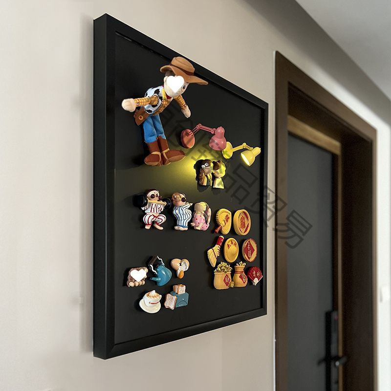 批发配电箱免黑板装饰画新款展示电表箱板遮丑磁吸打孔遮挡冰箱贴|undefined