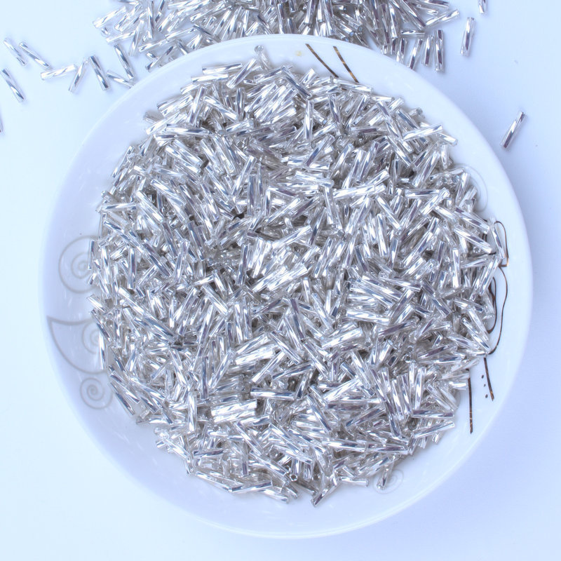 2*6mm管珠装補助材料米珠三分管透明金色銀色管珠diyヘアピン材料アクセサリー部品|undefined