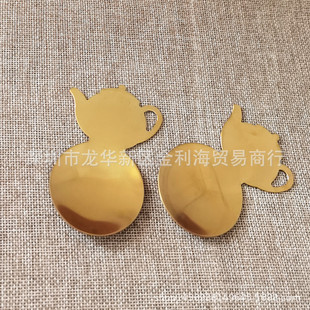 British Afternoon Tea 304 Stainless Steel Short Handle Coffee Spoon Round Head Spoon Ice Cream Spoon Mini Dessert Spoon