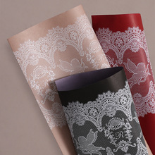 情人节爱神鲜花纸复古蕾丝系列花束包装纸卷式立体花边纸包花纸