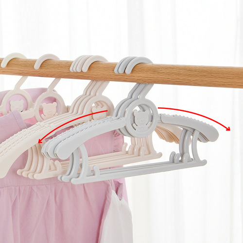 A2768 telescopic children's clothes hanger plastic baby baby clothes drying rack children's telescopic clothes hanger